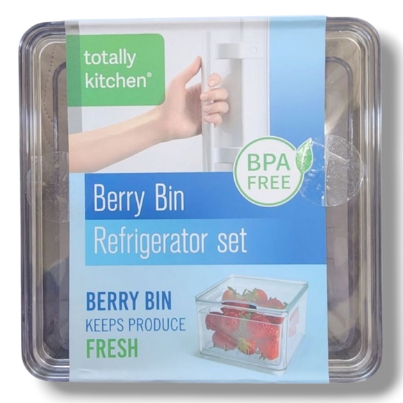 Clear Berry Bin Refrigerator Set - Picture 1 of 4